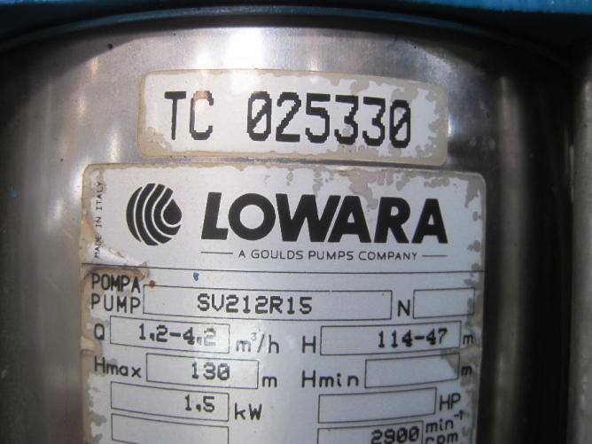 LOWARA SV212R15